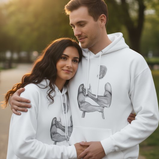 Abstract Emotional Hug Hoodie