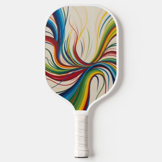 Abstract Energy Burst Pickleball Schläger (Vorderseite)