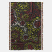 Abstract Ethnic Crimson Echo Decke (Vorderseite Vertikal)
