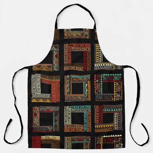 Abstract ethnic frames, seamless pattern schürze (Vorderseite)