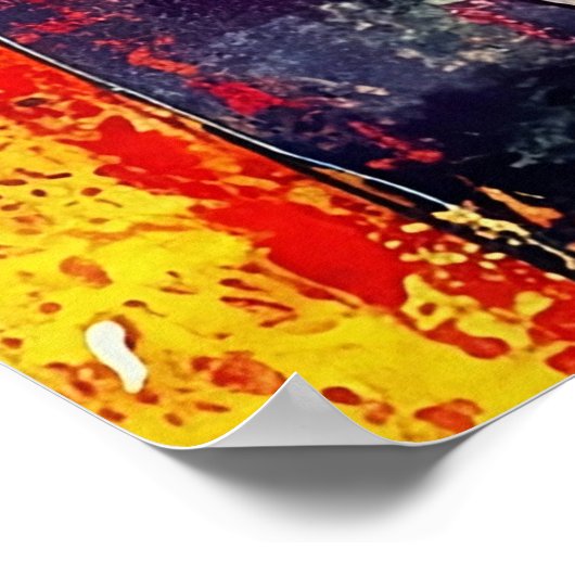 Abstract Expressionist: Bold Emotion Series Poster (Ecke)