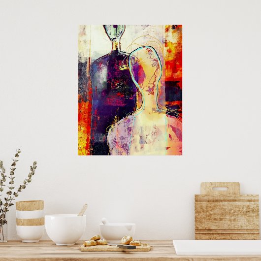 Abstract Expressionist: Bold Emotion Series Poster (Küche)