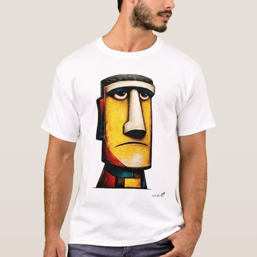 Abstract Expressionist Face | Modern Symbolic T-Shirt (Vorderseite)