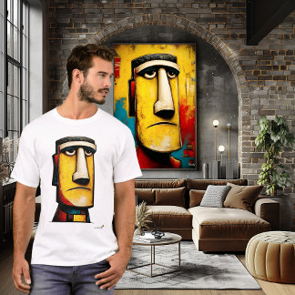 Abstract Expressionist Face | Modern Symbolic T-Shirt