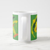 Abstract Expressionist Mark Making Fine Art Mug Jumbo-Tasse (Rückseite)