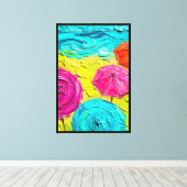 Abstract Expressionist Sunny Beach Leinwand (Insitu (Holzboden))