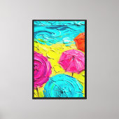 Abstract Expressionist Sunny Beach Leinwand (Vorderseite)