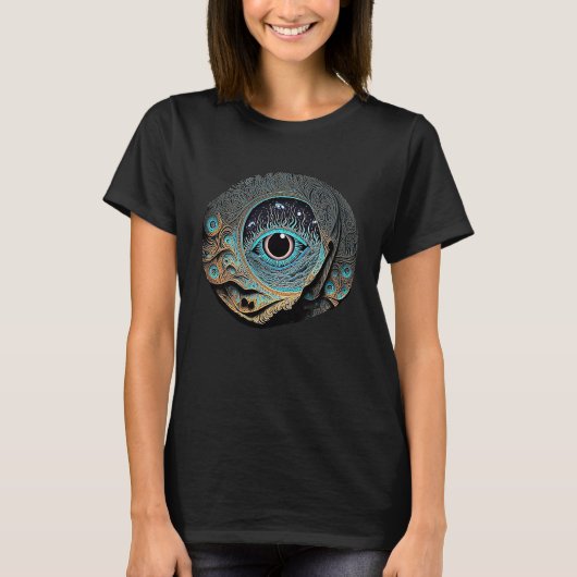 Abstract Eye Floating in Space T-Shirt (Vorderseite)