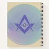 Abstract Eye Symbol Notebook – Minimalist Artistic Notizblock (Rückseite)