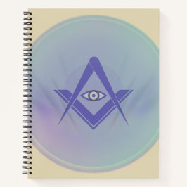 Abstract Eye Symbol Notebook – Minimalist Artistic Notizblock