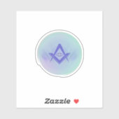 Abstract Eye Symbol Vinyl Sticker – Minimalist Art (Blatt)