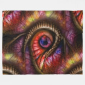 Abstract eyes in reds and purples fleecedecke (Vorderseite (Horizontal))