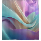 Abstract Fabric Texture in Pastel Tones Duschvorhang (Vorderseite)