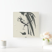 Abstract Face, Art. Quadratische Wanduhr (Zuhause)
