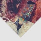 Abstract Face Mixed Media collage decoupage Seidenpapier (Ausschnitt)