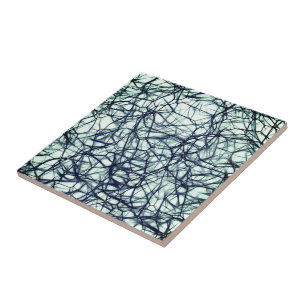 Abstract Fantasy Ceramic Tile Art Neurons Fliese