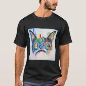 Abstract Feline Fusion T-Shirt (Vorderseite)