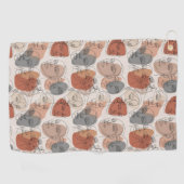 Abstract Feminine Face Pattern Golfhandtuch (Horizontal)