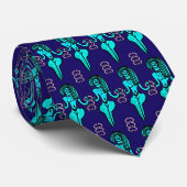 Abstract Feminine Figure Tie Krawatte (Gerollt)