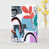 Abstract Field Trip Karte (Gelbe Blume)