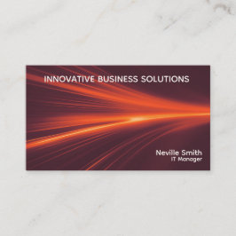 Abstract Fire Light Tech Business Computer  Visitenkarte