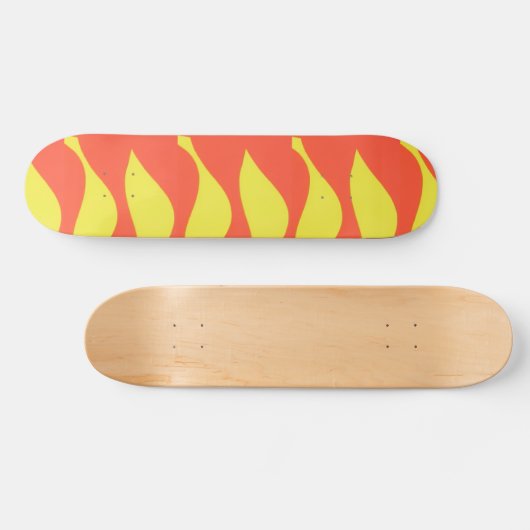 Abstract Fire Skateboard Deck (Horizontal)