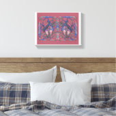 Abstract Flame Weaver Canvas Leinwanddruck (Insitu (Schlafzimmer))