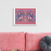 Abstract Flame Weaver Canvas Leinwanddruck (Insitu (Wohnzimmer))