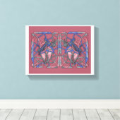 Abstract Flame Weaver Canvas Leinwanddruck (Insitu (Holzboden))