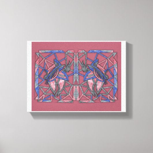 Abstract Flame Weaver Canvas Leinwanddruck (Vorderseite)