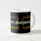 Abstract Floral Art Design | Modern Flower  Jumbo-Tasse (Vorderseite Rechts)