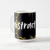 Abstract Floral Art Design | Modern Flower  Kaffeetasse (Vorderseite Links)