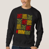 Abstract Floral BHM 100 Years Black History Month Sweatshirt (Vorderseite)