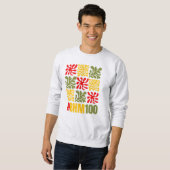 Abstract Floral Centenary Black History Month Sweatshirt (Vorne ganz)