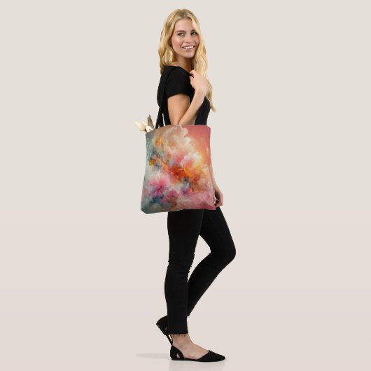 Abstract Floral Cloud Ink Landscape Tasche (Am Model)