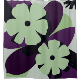 Abstract Floral Design Duschvorhang