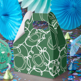 Abstract Floral Matrix (Dark Green) Fine Art Geschenkschachtel