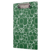 Abstract Floral Matrix (Dark Green) Fine Art Klemmbrett (Links)