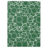 Abstract Floral Matrix (Dark Green) Fine Art Klemmbrett (Rückseite)