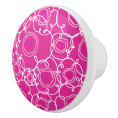 Abstract Floral Matrix (Hot Pink) Fine Art Keramikknauf (Rechts)