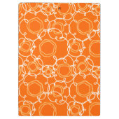 Abstract Floral Matrix (Orange) Fine Art Klemmbrett (Rückseite)