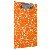 Abstract Floral Matrix (Orange) Fine Art Klemmbrett (Rechts)