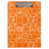 Abstract Floral Matrix (Orange) Fine Art Klemmbrett (Vorderseite)
