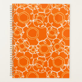 Abstract Floral Matrix (Orange) Fine Art Planer