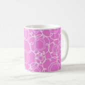 Abstract Floral Matrix (Soft Pink) Fine Art Kaffeetasse (VorderseiteRechts)
