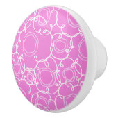 Abstract Floral Matrix (Soft Pink) Fine Art Keramikknauf (Rechts)