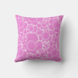 Abstract Floral Matrix (Soft Pink) Fine Art Kissen