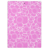 Abstract Floral Matrix (Soft Pink) Fine Art Klemmbrett (Rückseite)
