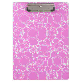 Abstract Floral Matrix (Soft Pink) Fine Art Klemmbrett
