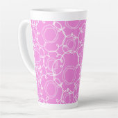 Abstract Floral Matrix (Soft Pink) Fine Art Milchtasse (Linke Ecke)